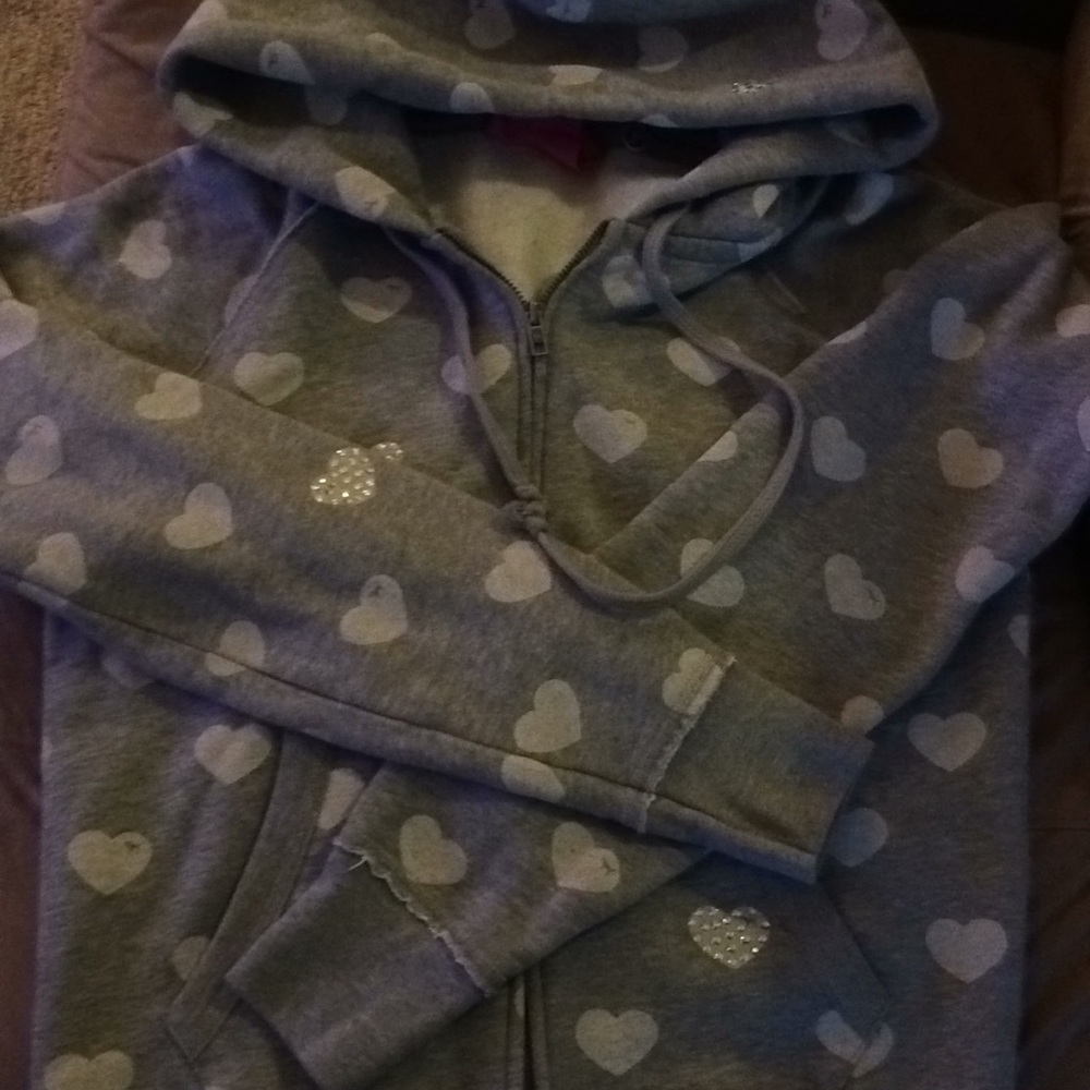 Victoria’s Secret Pink zip up grey large